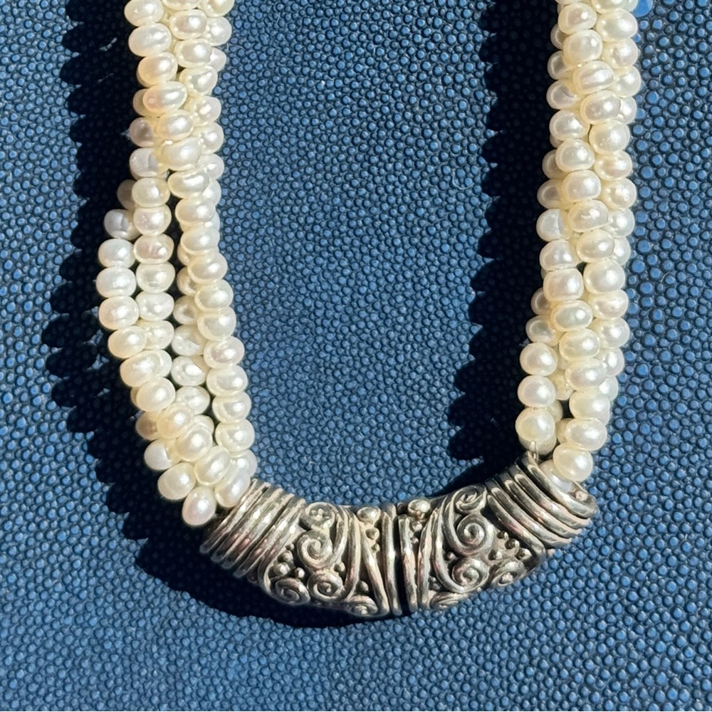 Silpada Pearls with Sterling Clasp